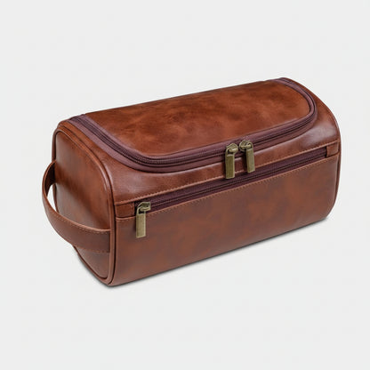 Leder Toilettasche Kosmetiktasche Aus Leder Hängende Toilettasche - Image 7