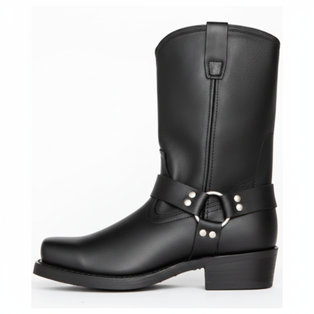 Lederstiefel Schnallenverschluss - Image 6