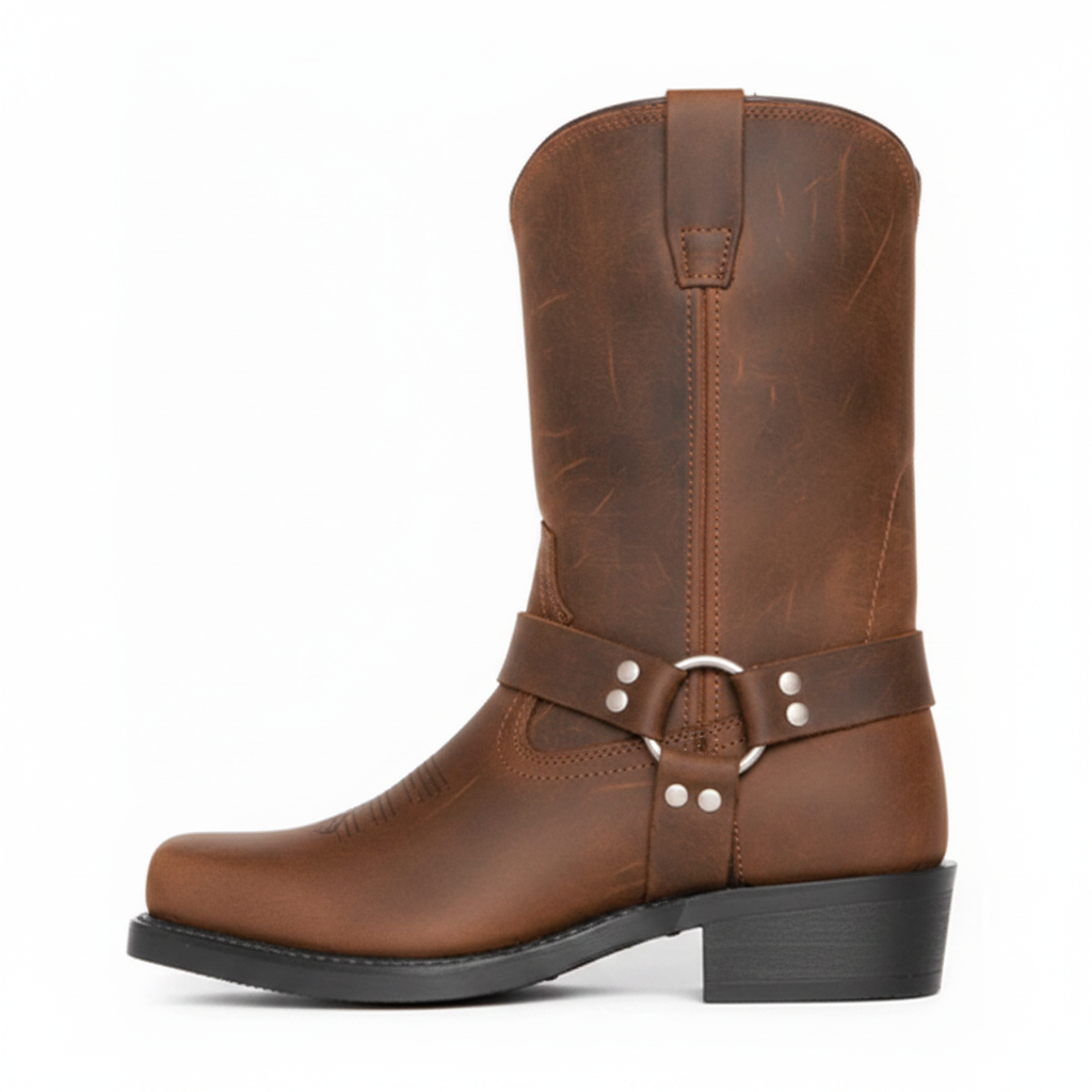 Lederstiefel Schnallenverschluss - Image 8