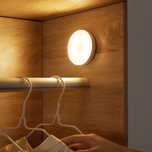 Smart Motion Sensor Night Light –  Adjustable Wireless LED for Hallway, Bedroom & Stairs