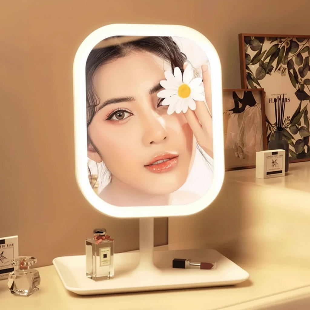 LED Vanity Mirror with Lights – Touch Control, 3 Light Colors for Perfect Makeup Application - Image 2