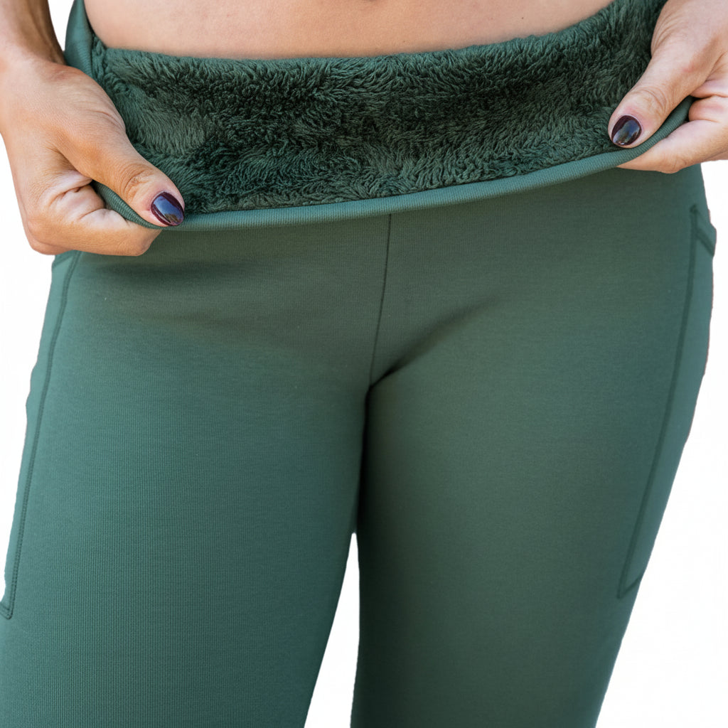 Damen Thermo Gamaschen Gefütterte Winter Warm Strecken
