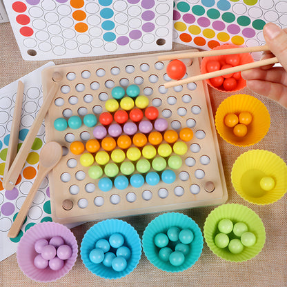 Montessori Spielzeug Holz Farbsortier Lernspiel