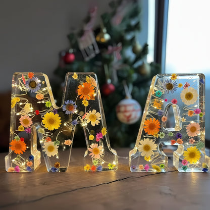 Muttertag Blumen Buchstaben Lampe LED Deko Geschenk