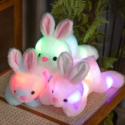 Lámpara Infantil Conejo Peluche Luz Nocturna Suave