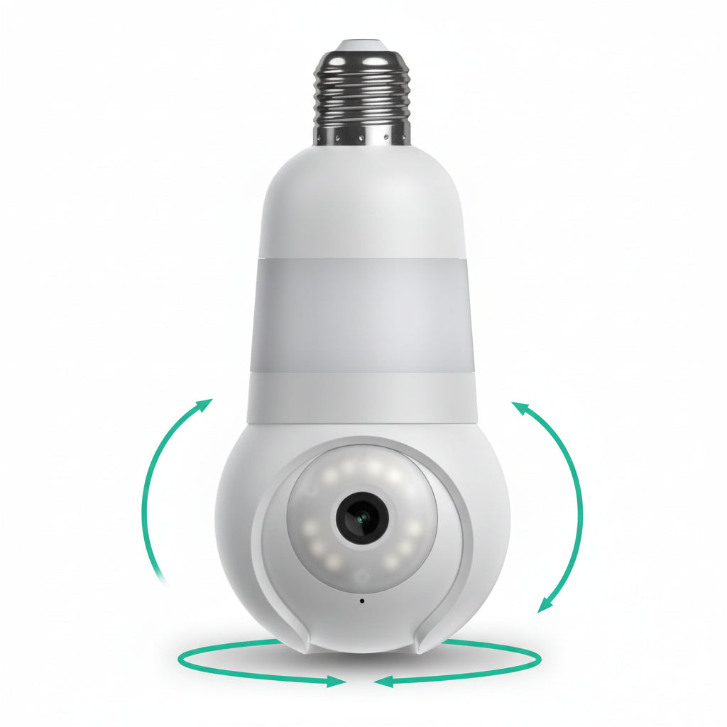 Surveillance Camera Light Bulb Camera Indoor Outdoor Motion Light