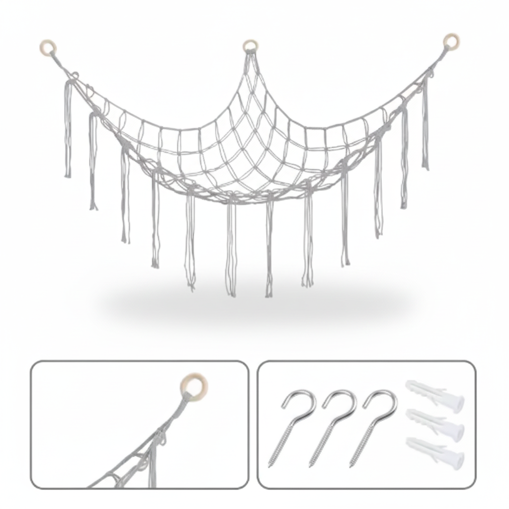 Storage Net Hammock Stuffed Animal Toy Net Kids Room