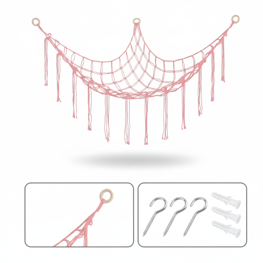 Storage Net Hammock Stuffed Animal Toy Net Kids Room