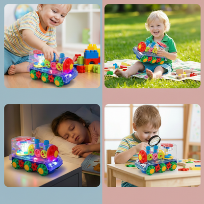 Kids Toy Dancing Light-Up Music Locomotive Children