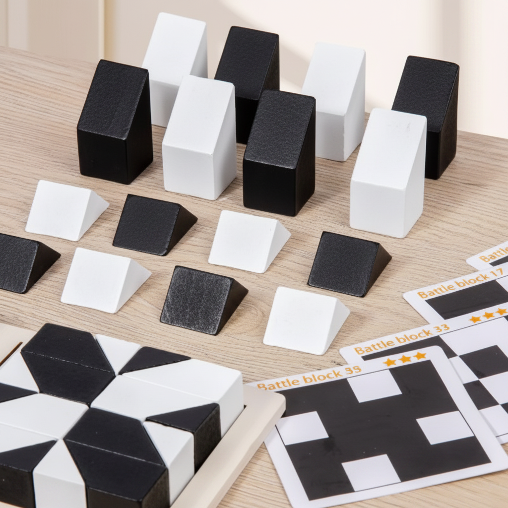 Logikspiel Holz Puzzle Gehirn Teaser Strategisches - Image 1