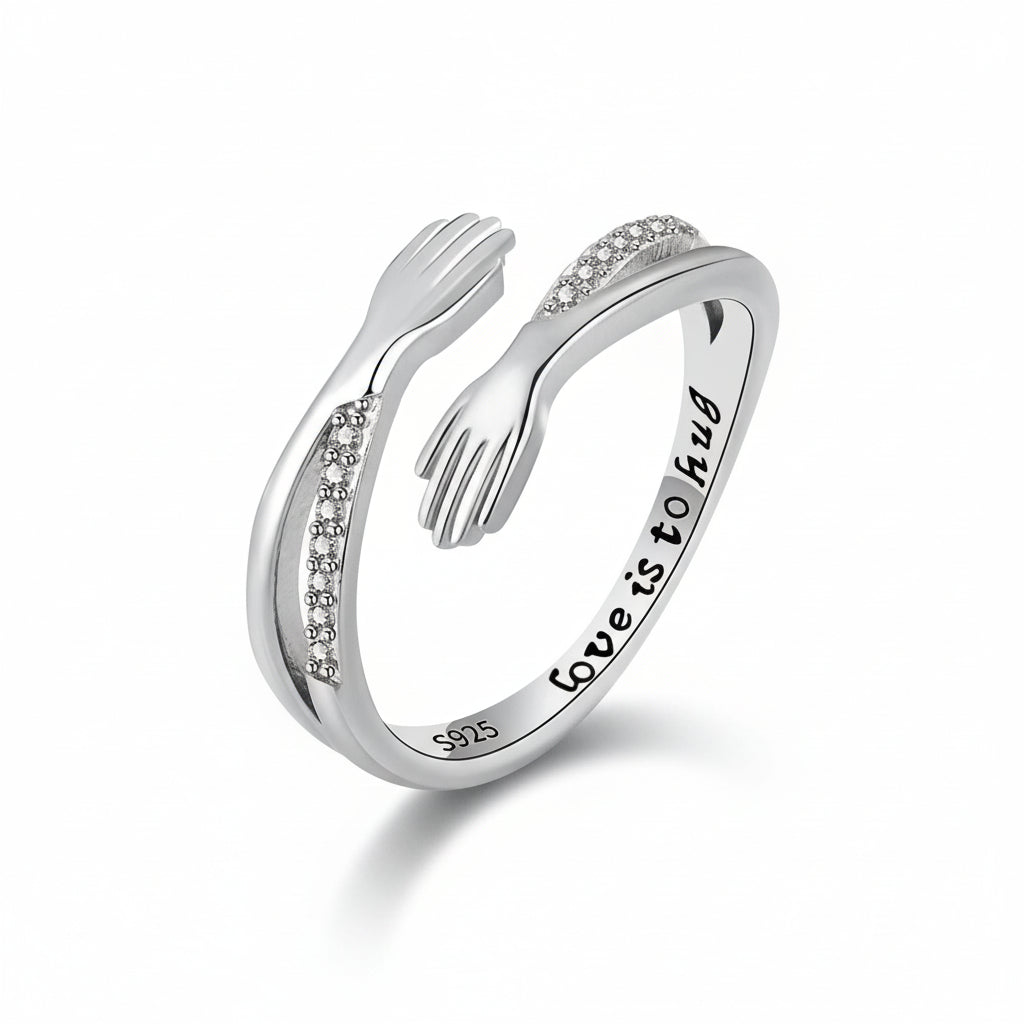 Adjustable Ring Women Hug Design Gift Jewellery