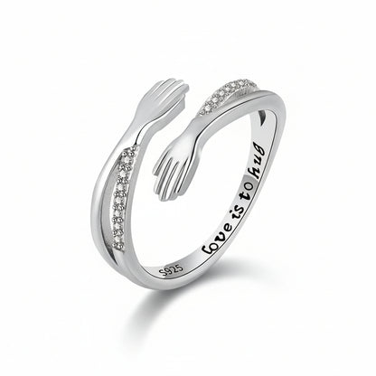 Adjustable Ring Women Hug Design Gift Jewellery