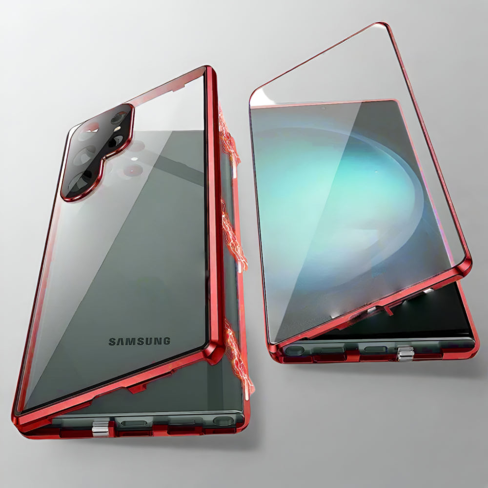 Handyhülle Magnetisch Glas 360 Grad Schutz