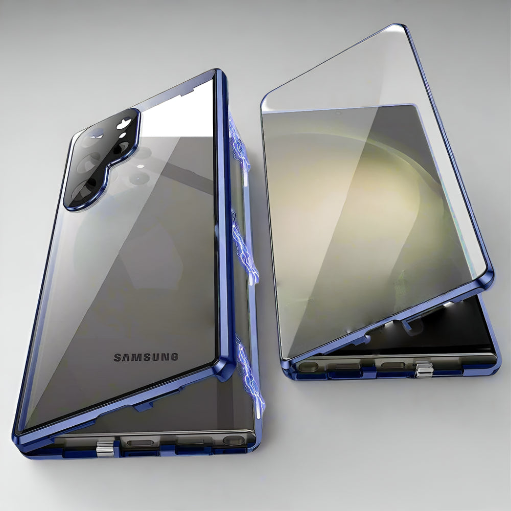 Handyhülle Magnetisch Glas 360 Grad Schutz