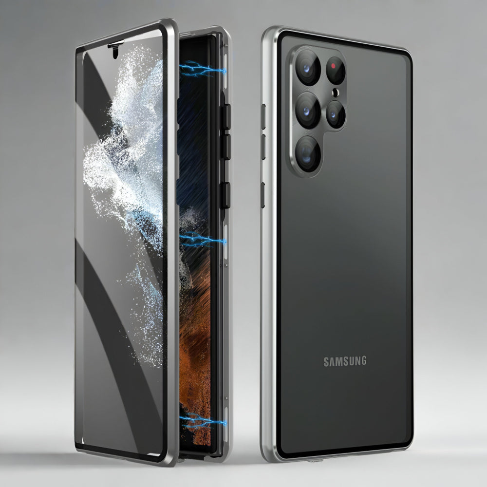 Handyhülle Magnetisch Glas 360 Grad Schutz