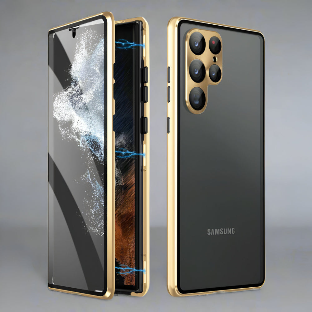 Handyhülle Magnetisch Glas 360 Grad Schutz