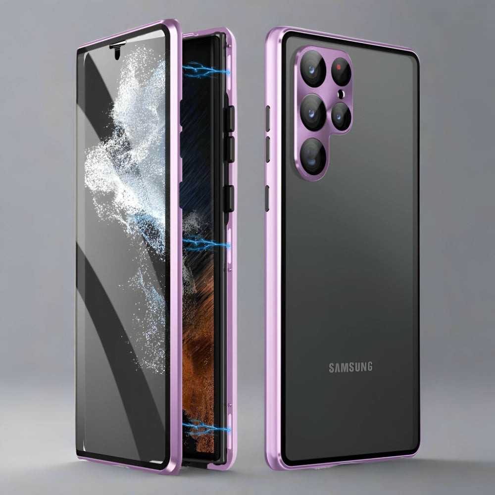 Handyhülle Magnetisch Glas 360 Grad Schutz