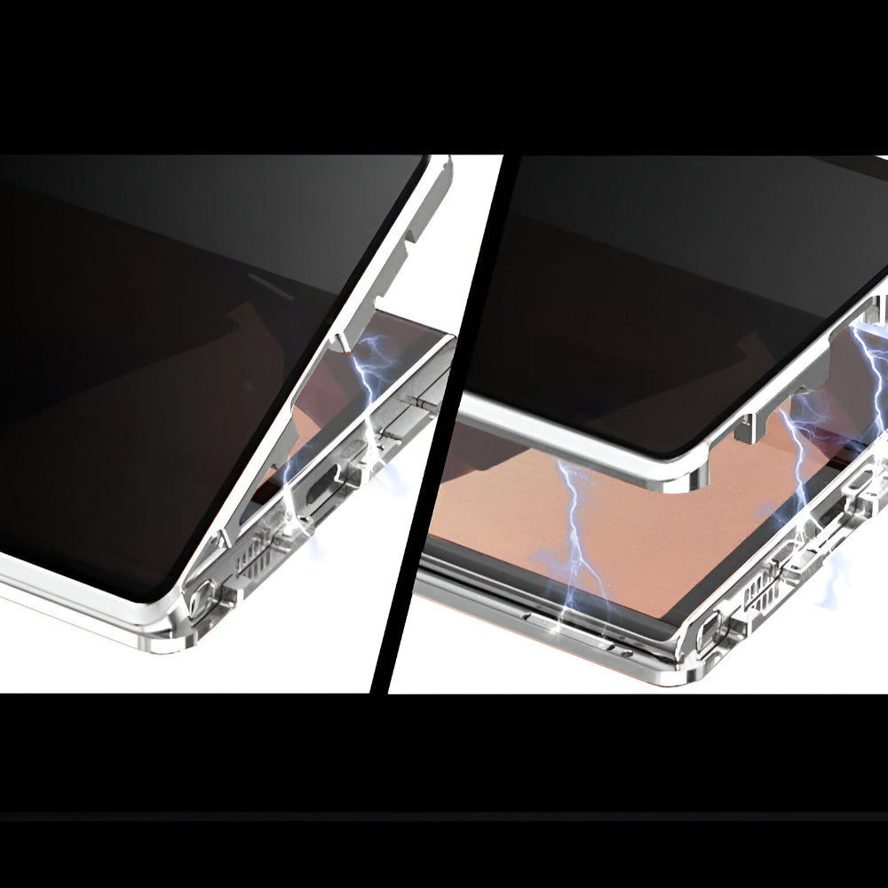 Handyhülle Magnetisch Glas 360 Grad Schutz