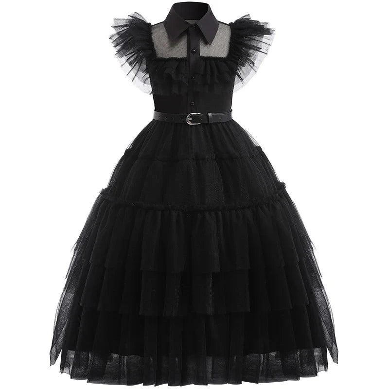 Mädchen Kostüm Halloween Kostüm Cosplay Kleid Prinzessinnen Kleid 4-Teiliges Set - Image 5