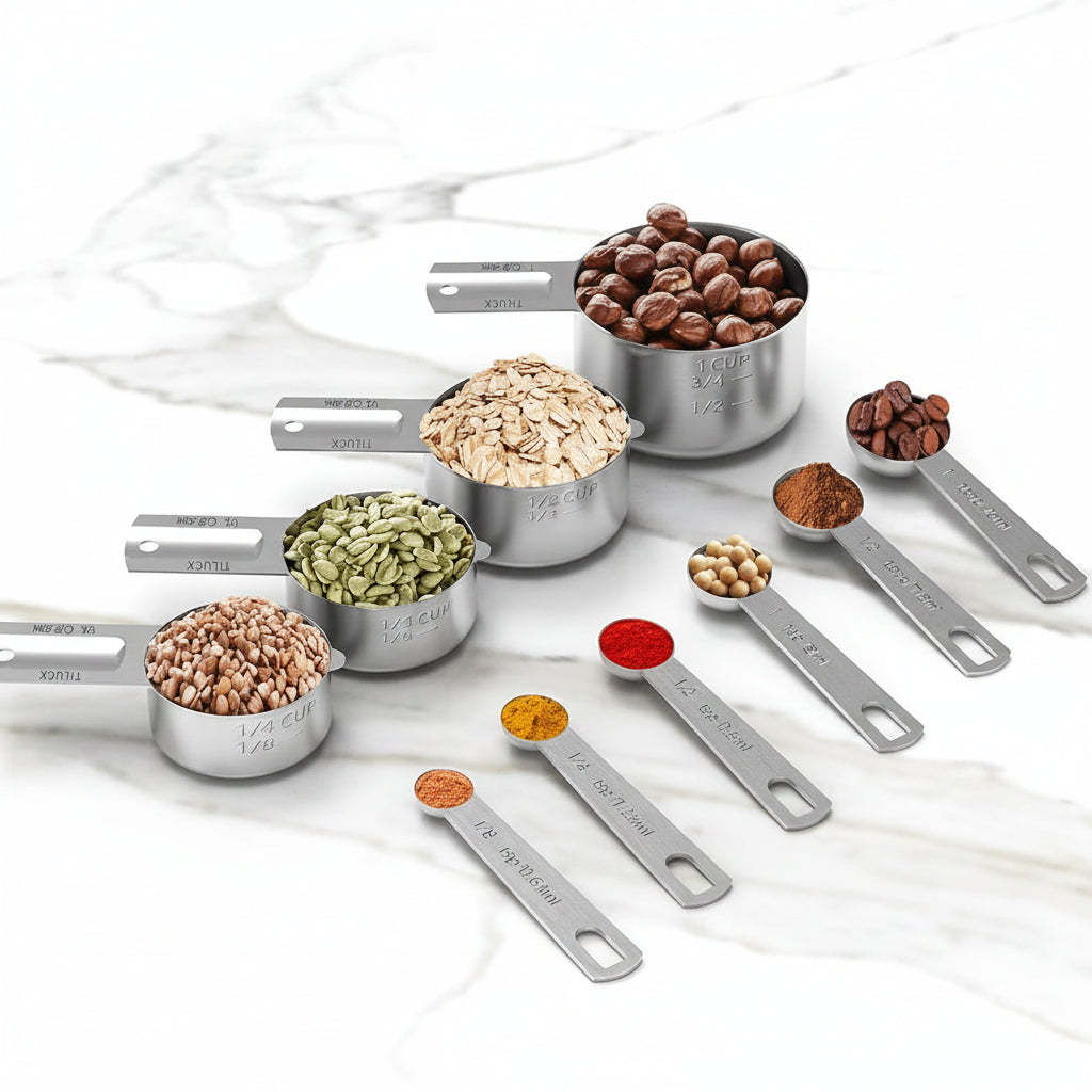 Stainless Steel Measuring Cup Set Precise Measuring Kitchen