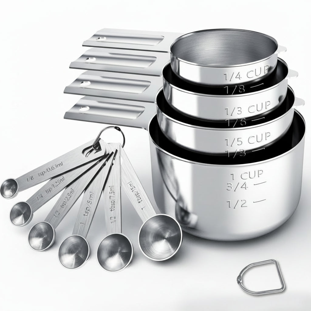 Stainless Steel Measuring Cup Set Precise Measuring Kitchen