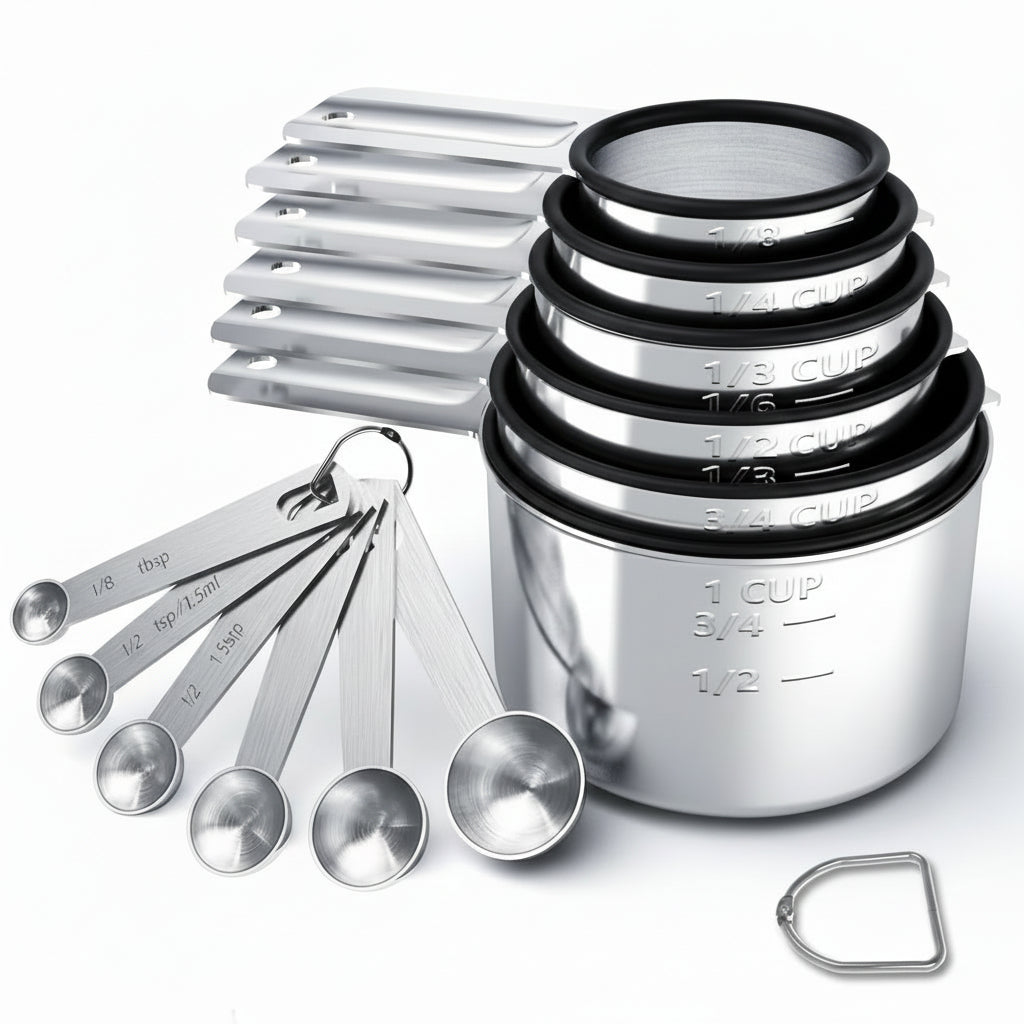 Stainless Steel Measuring Cup Set Precise Measuring Kitchen