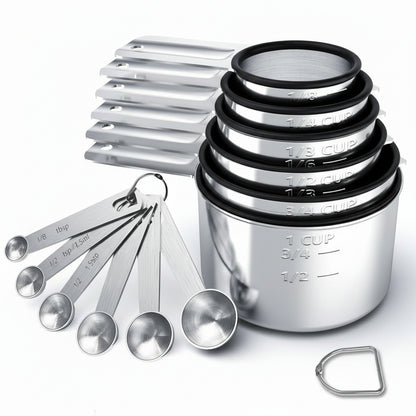 Stainless Steel Measuring Cup Set Precise Measuring Kitchen