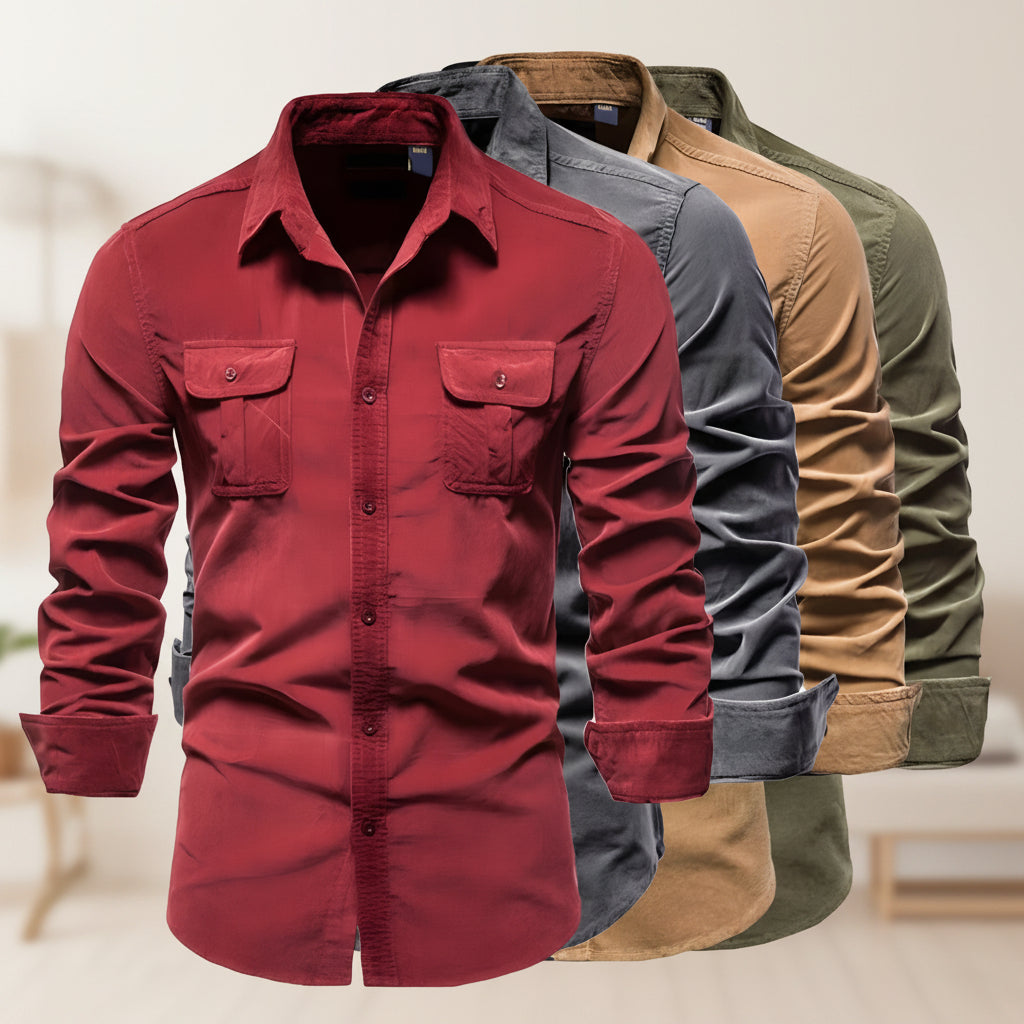 Maglia Uomo Casual A Maniche Lunghe Per Tutti I Giorni