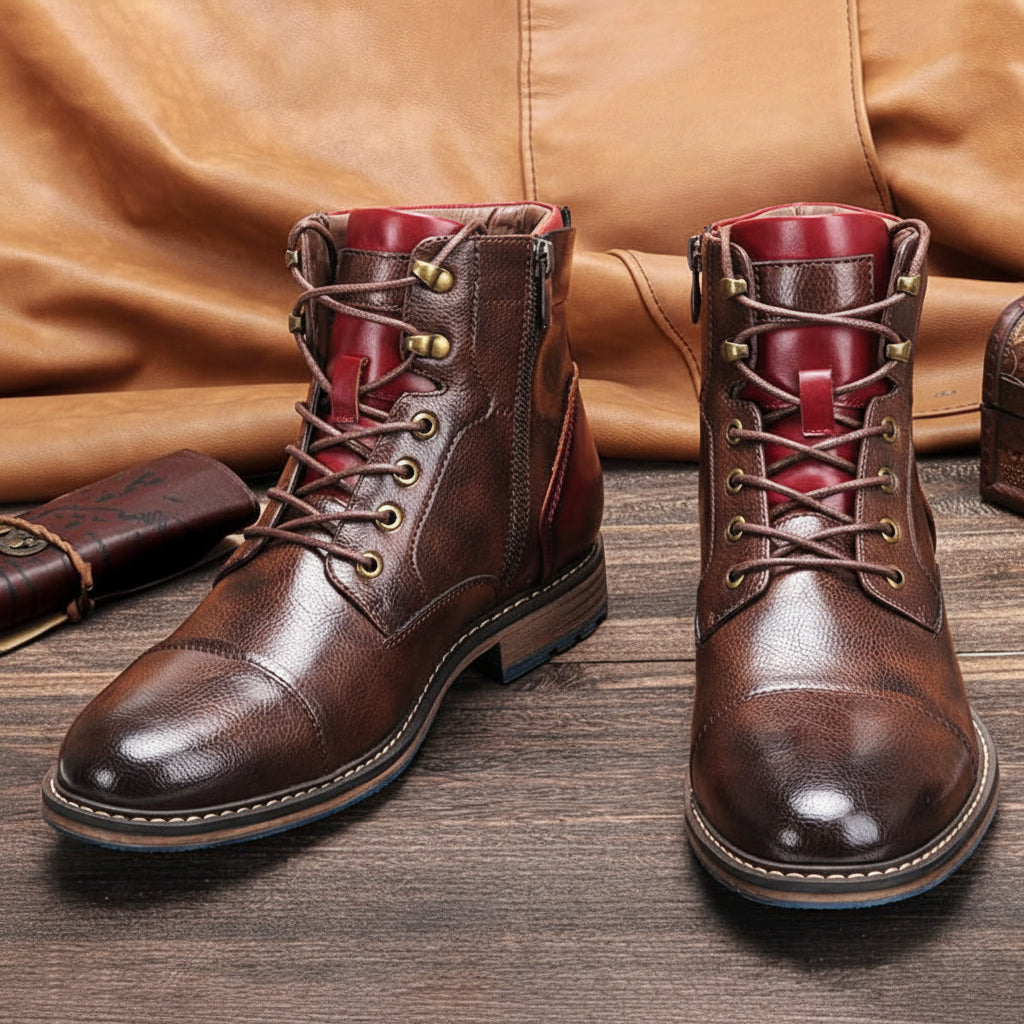 Stiefel Herren Winterstiefel Schnürstiefel Outdoor Alltag
