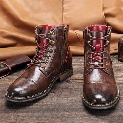 Stiefel Herren Winterstiefel Schnürstiefel Outdoor Alltag