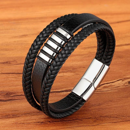 Pulsera Hombre Acero Inoxidable Ajustable Estilo Moderno