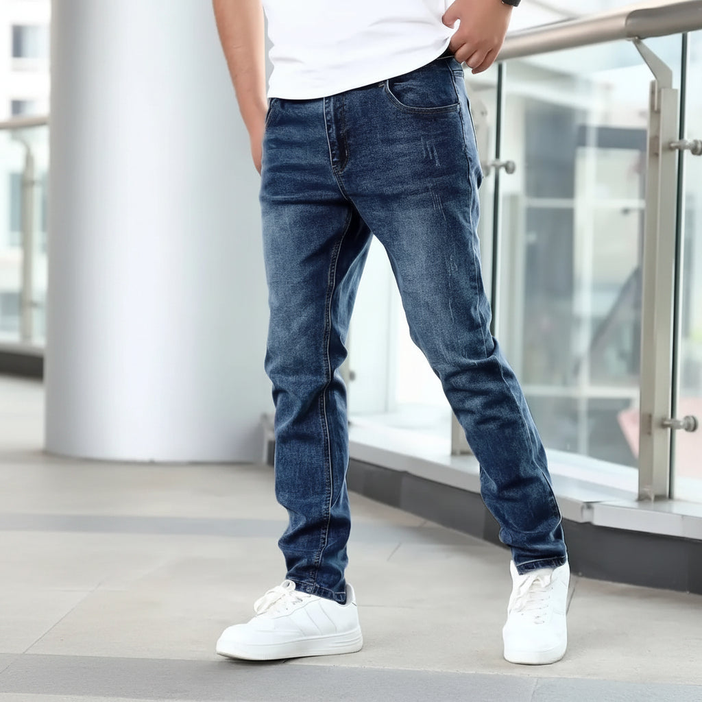 Pantalones Jeans Hombre Estilo Práctico Diario