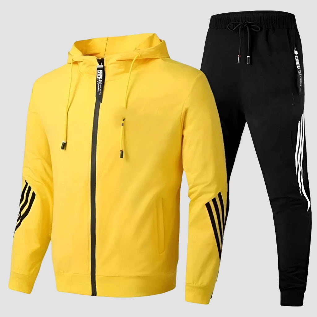 Mens Tracksuit Sportswear Jogging Suit Fitness Leisure