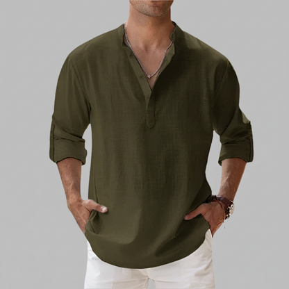 Chemise Homme Été Manches Courtes Style Décontracté