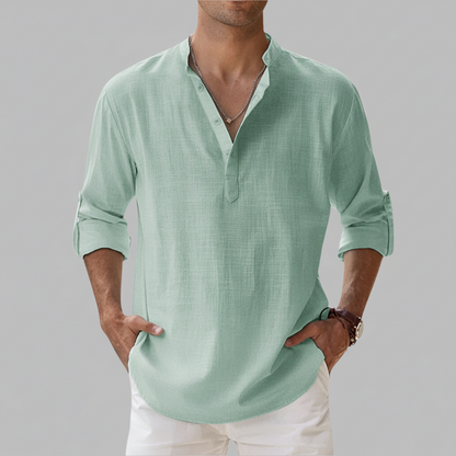 Chemise Homme Été Manches Courtes Style Décontracté