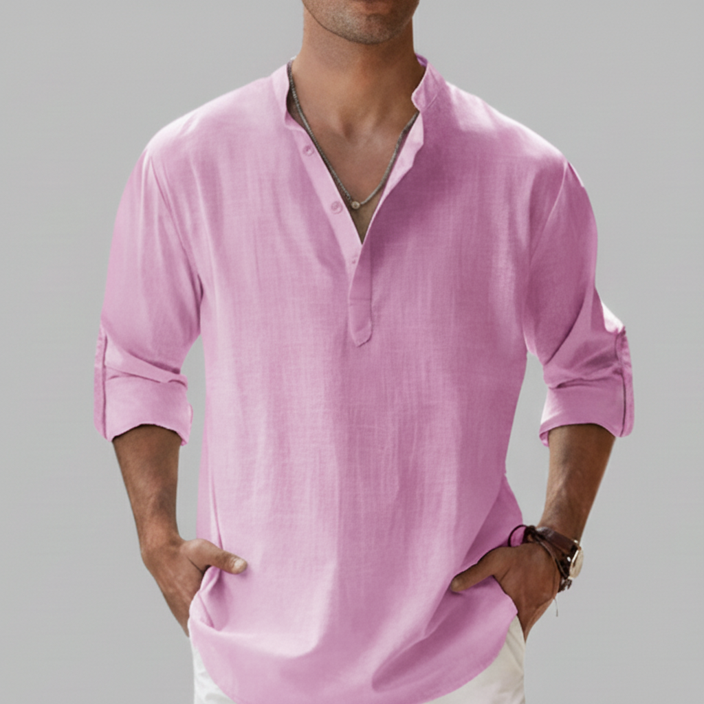 Chemise Homme Été Manches Courtes Style Décontracté