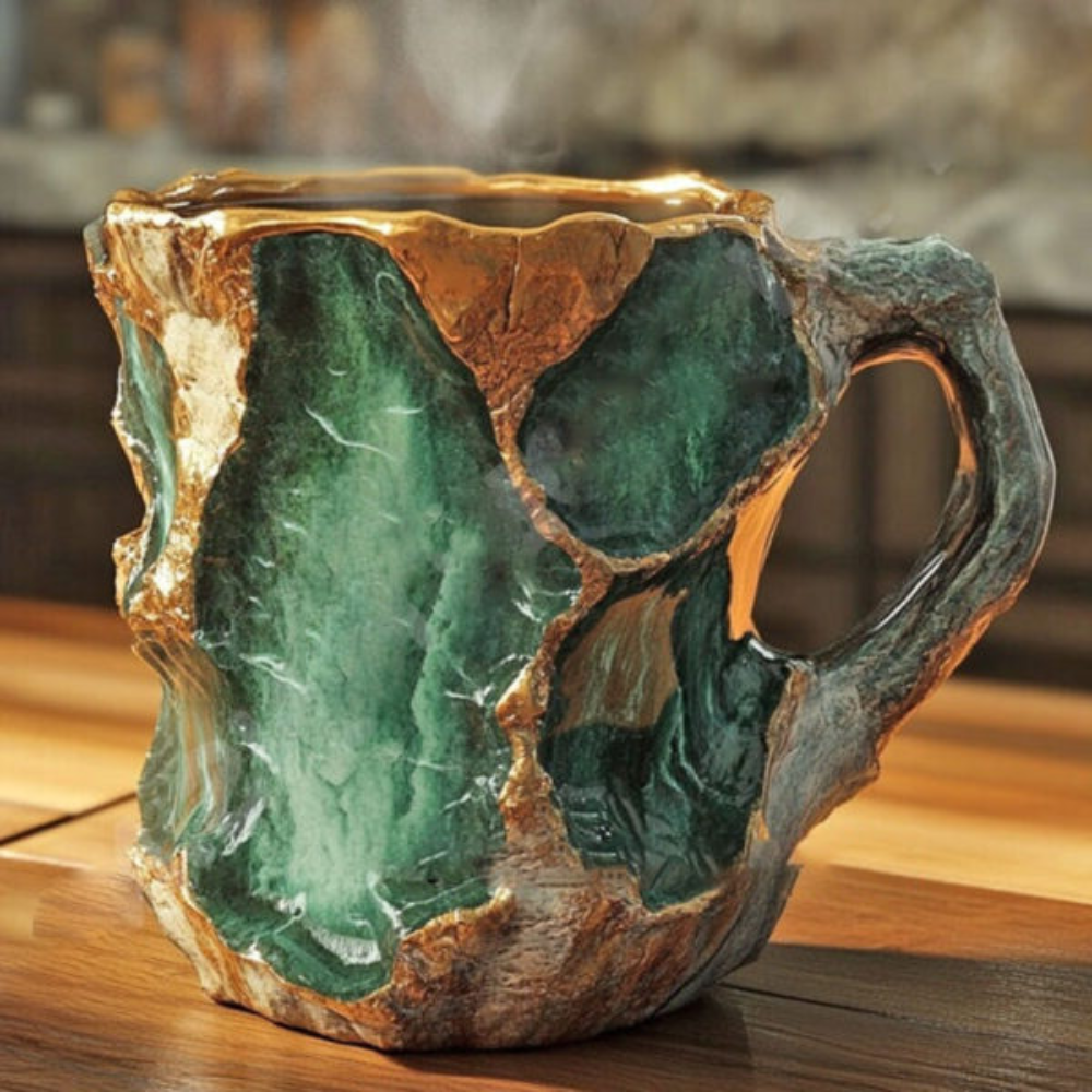 Mineralkristall Kaffeetassen Einzigartiges Design - Image 1
