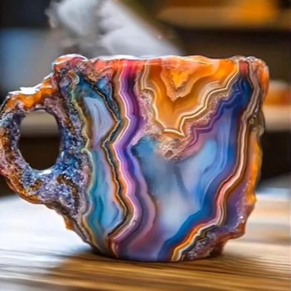Mineralkristall Kaffeetassen Einzigartiges Design - Image 10