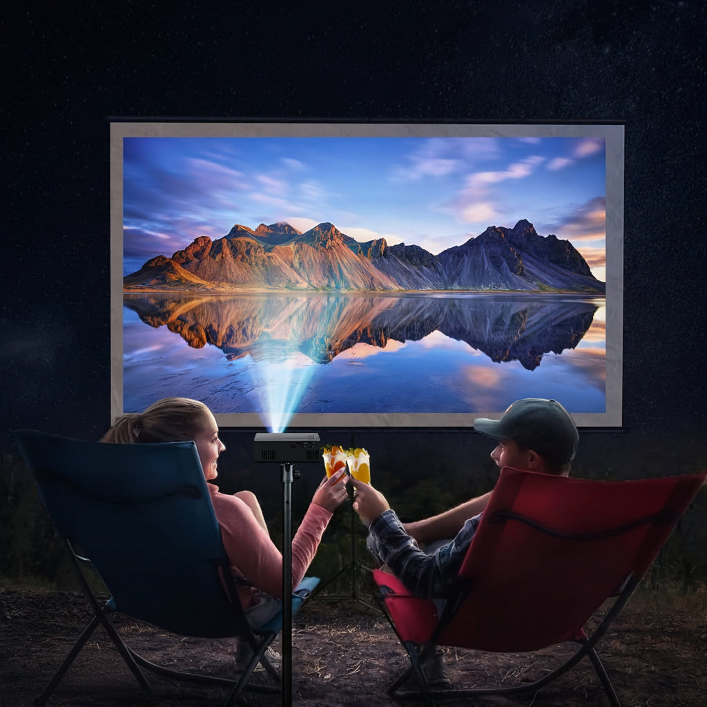 Projecteur Portable LED HD Cinéma Maison Compact