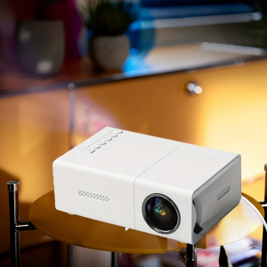 Projecteur Portable LED HD Cinéma Maison Compact