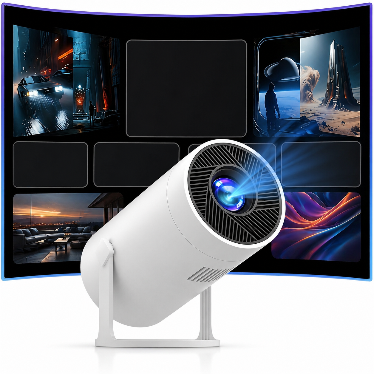 Proiettore Mini Portatile Home Cinema HD