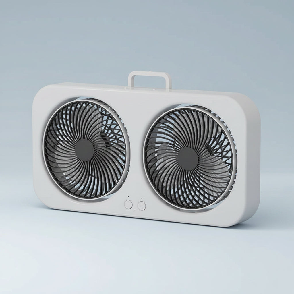 Window Fan Cooling Double Fan Living Spaces