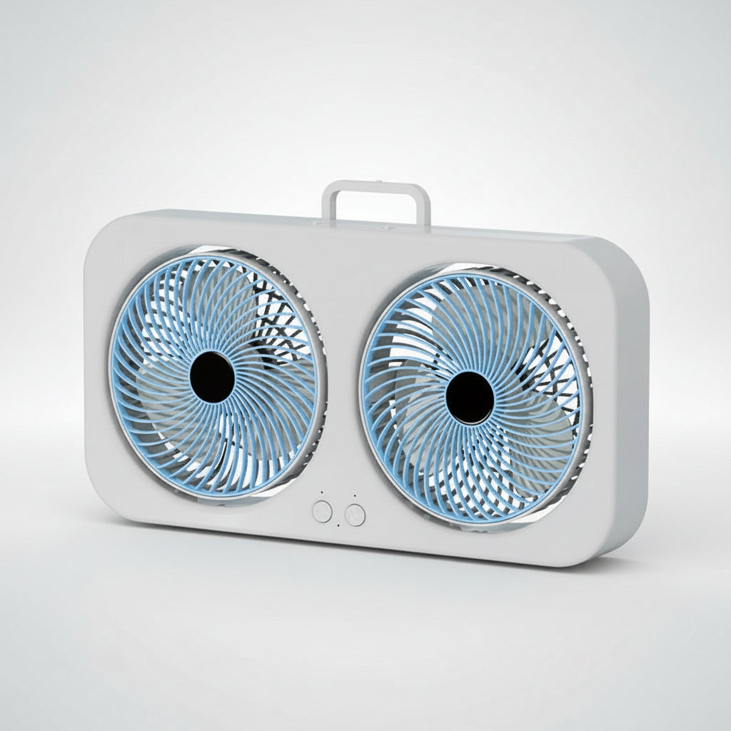 Window Fan Cooling Double Fan Living Spaces
