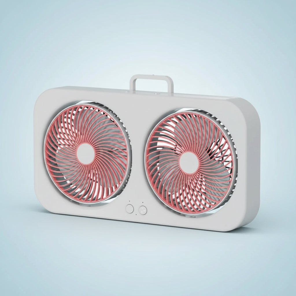 Window Fan Cooling Double Fan Living Spaces