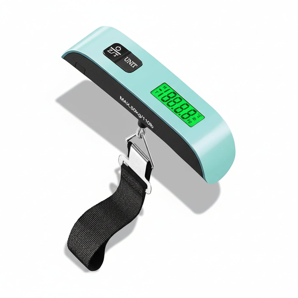 Báscula digital para maletas con pantalla LCD para equipaje y viajes