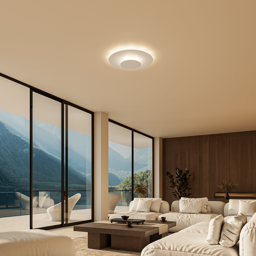 Moderne Deckenleuchte Für Wohnzimmer Dimmbar Rund - Image 4