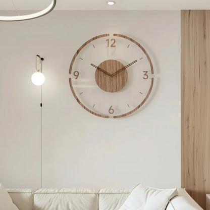 Moderne Holz Wanduhr Minimalistisches Design - Image 1