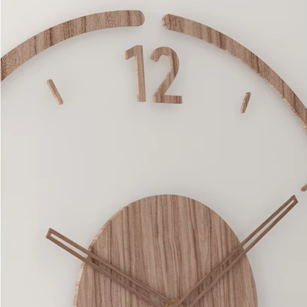 Moderne Holz Wanduhr Minimalistisches Design - Image 4