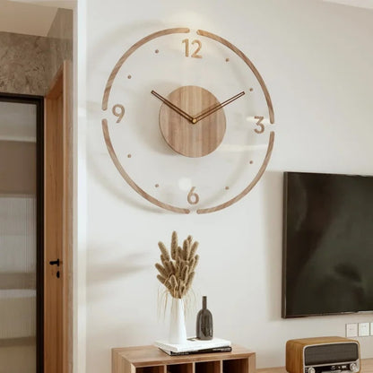 Moderne Holz Wanduhr Minimalistisches Design - Image 5