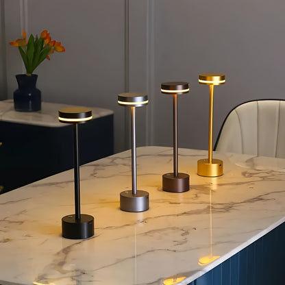 LED Tischlampe Kabellos Dimmbar Aluminium Modern